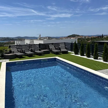 Ocean View2,vollausstattung,pool,meerblick,top-lage Vodice